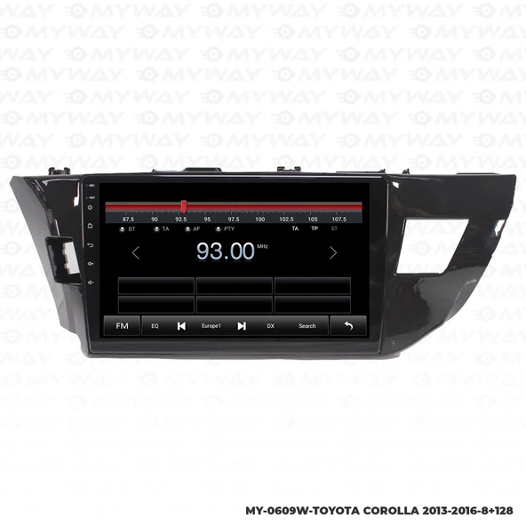 Araç Multimedya Toyota Corolla Android 12 Carplay 4Gb Ram + 64Gb Hdd 2013-2016 Navigasyon Ekran MYW - 4