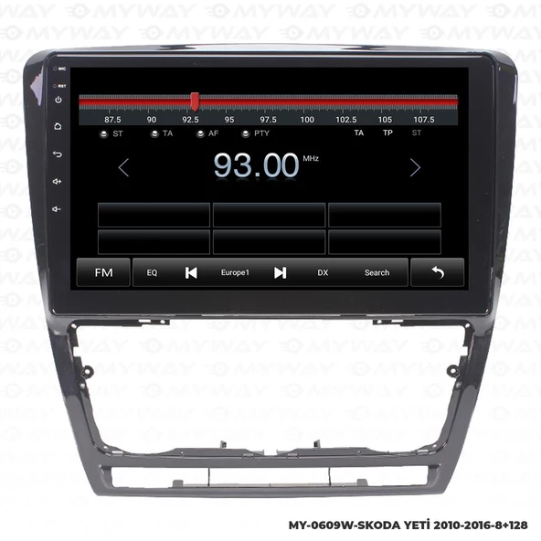 Araç Multimedya Skoda Yeti Android 12 Carplay 4Gb Ram + 64Gb Hdd 2010-2016 Navigasyon Ekran MYW - Resim 4