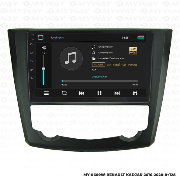 Araç Multimedya Renault Kadjar Android 12 Carplay 4Gb Ram + 64Gb Hdd Navigasyon Ekran MYW - Resim 2