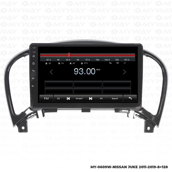 Araç Multimedya Nissan Juke Android 12 Carplay 4Gb Ram + 64Gb Hdd Navigasyon Ekran MYW - Resim 4