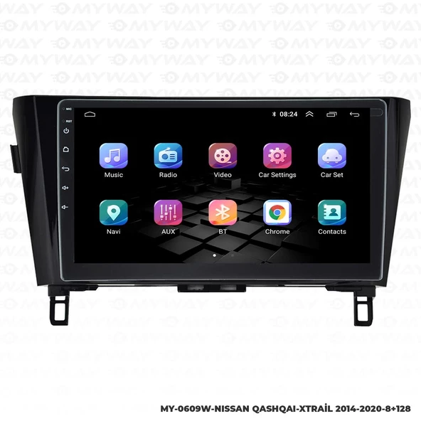 Araç Multimedya Nissan X-Trail Android 12 Carplay 4Gb Ram + 64Gb Hdd 2014-2020 Navigasyon Ekran MYW - Resim 7