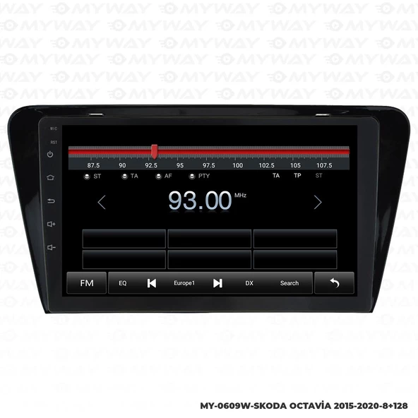 Araç Multimedya Skoda Octavia Android 12 Carplay 4Gb Ram + 64Gb Hdd 2015-2020 Navigasyon Ekran MYW - Resim 4