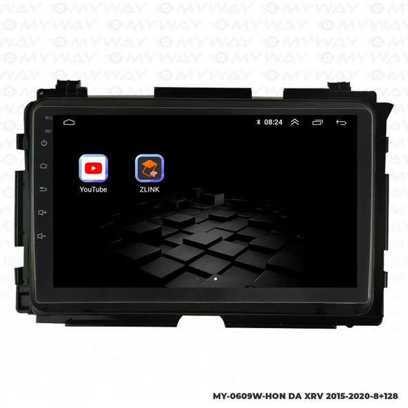 Araç Multimedya Honda Xrv Android 12 Carplay 4Gb Ram + 64Gb Hdd Navigasyon Ekran MYW - 5