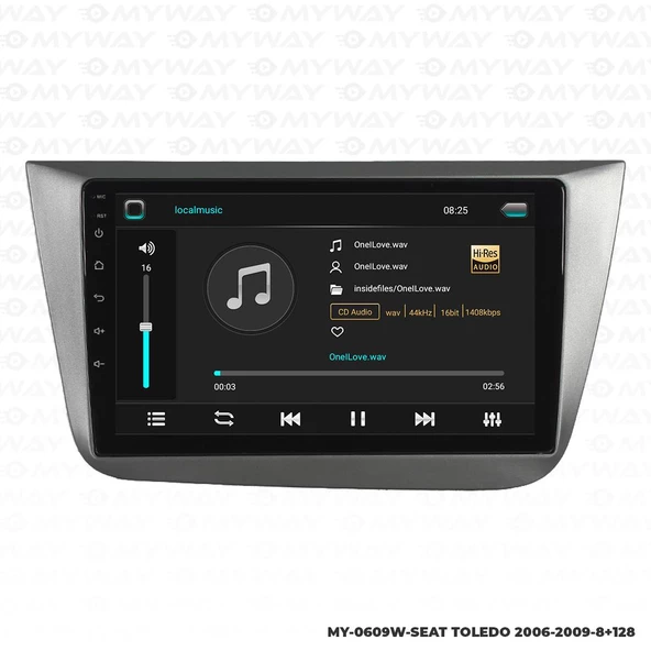 Araç Multimedya Seat Toledo Android 12 Carplay 4Gb Ram + 64Gb Hdd Navigasyon Ekran MYW - Resim 2