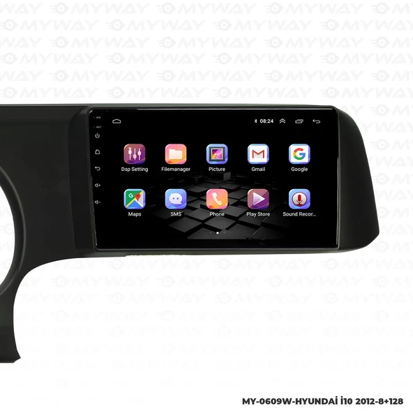 Araç Multimedya Hyundai İ10 Android 12 Carplay 4Gb Ram + 64Gb Hdd 2012 Navigasyon Ekran MYW - Resim 7