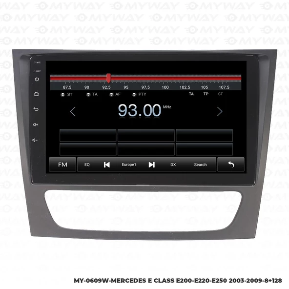 Araç Multimedya Mercedes E250 Android 12 Carplay 4Gb Ram + 64Gb Hdd Navigasyon Ekran MYW - 4