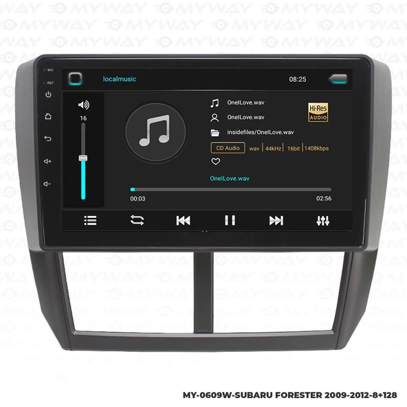 Araç Multimedya Subaru Forester Android 12 Carplay 4Gb Ram + 64Gb Hdd 2009-2012 Navigasyon Ekran MYW - Resim 2