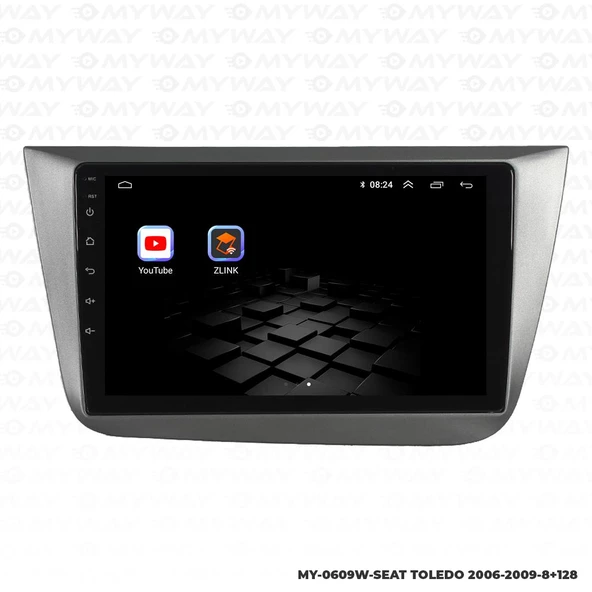 Araç Multimedya Seat Toledo Android 12 Carplay 4Gb Ram + 64Gb Hdd Navigasyon Ekran MYW - Resim 5