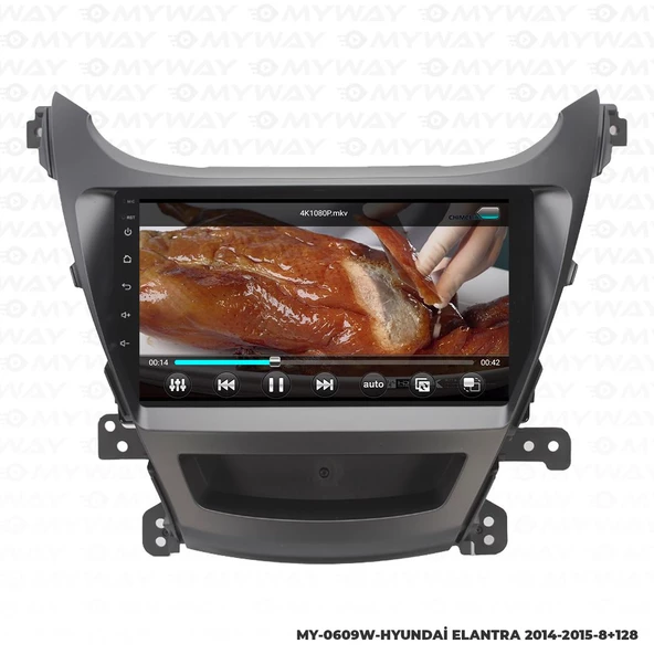 Araç Multimedya Hyundai Elantra Android 12 Carplay 4Gb Ram + 64Gb Hdd 2014-2015 Navigasyon Ekran MYW ürün görseli 1