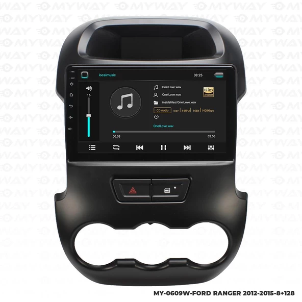 Araç Multimedya Ford Ranger Android 12 Carplay 4Gb Ram + 64Gb Hdd 2012-2015 Navigasyon Ekran MYW - Resim 2