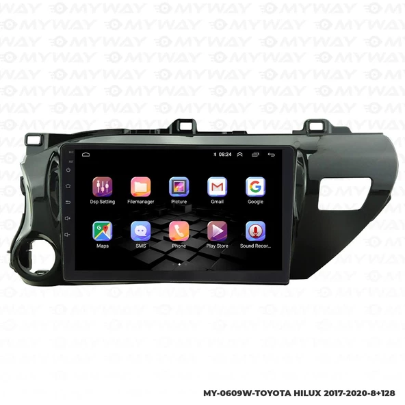 Araç Multimedya Toyota Hilux Android 12 Carplay 4Gb Ram + 64Gb Hdd 2017-2020 Navigasyon Ekran MYW - Resim 6
