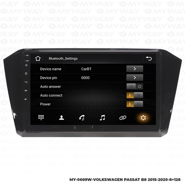 Araç Multimedya Volkswagen Passat B8 Android 12 Carplay 4Gb Ram + 64Gb Hdd Navigasyon Ekran MYW - Resim 3