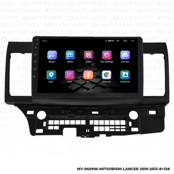 Araç Multimedya Mitsubishi Lancer Android 12 Carplay 4Gb Ram + 64Gb Hdd Navigasyon Ekran MYW - 7