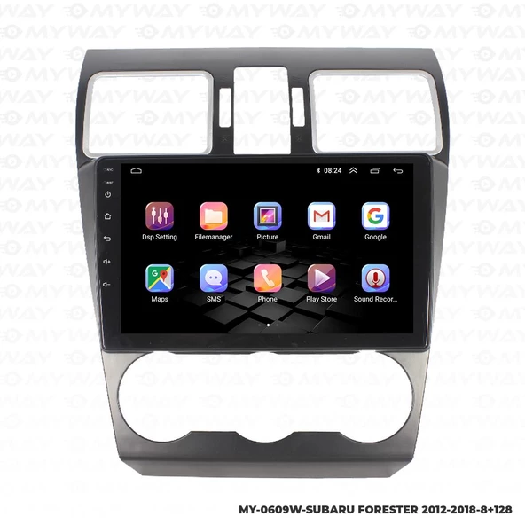 Araç Multimedya Subaru Forester Android 12 Carplay 4Gb Ram + 64Gb Hdd 2012-2018 Navigasyon Ekran MYW - Resim 7