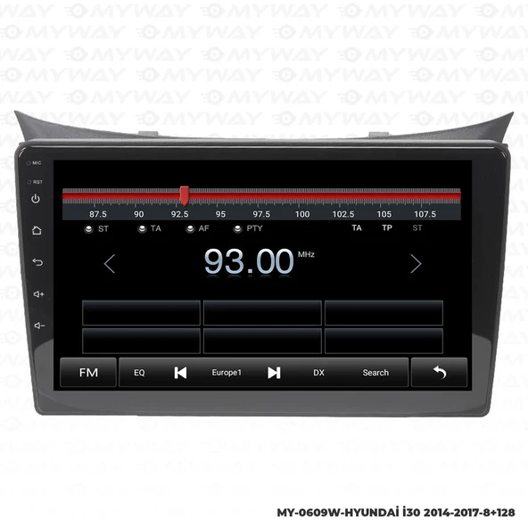 Araç Multimedya Hyundai İ30 Android 12 Carplay 4Gb Ram + 64Gb Hdd 2014-2017 Navigasyon Ekran MYW - Resim 4