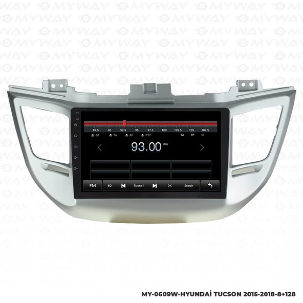 Araç Multimedya Hyundai Tucson Android 12 Carplay 4Gb Ram + 64Gb Hdd 2015-2018 Navigasyon Ekran MYW - Resim 4