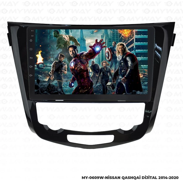 Araç Multimedya Nissan Qashqai Android 12 Carplay 4Gb Ram + 64Gb Hdd Digital Navigasyon Ekran MYW - Resim 3