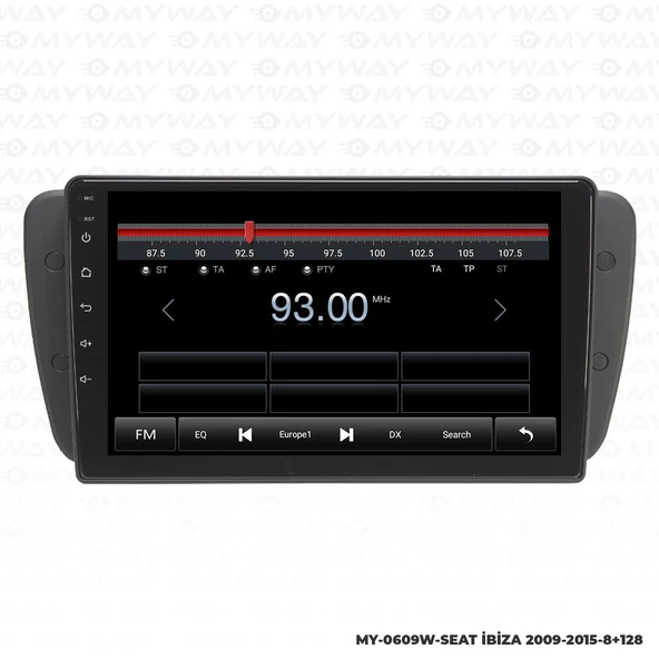 Araç Multimedya Seat İbiza Android 12 Carplay 4Gb Ram + 64Gb Hdd 2009-2015 Navigasyon Ekran MYW - Resim 4