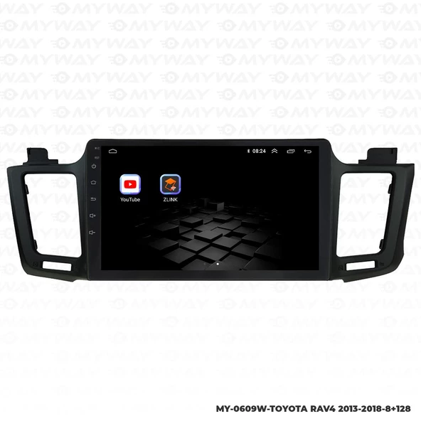 Araç Multimedya Toyota Rav4 Android 12 Carplay 4Gb Ram + 64Gb Hdd 2013-2018 Navigasyon Ekran MYW - Resim 5