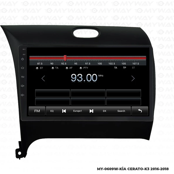Araç Multimedya Kia Cerato Android 12 Carplay 4Gb Ram + 64Gb Hdd 2016-2018 Navigasyon Ekran MYW - 4