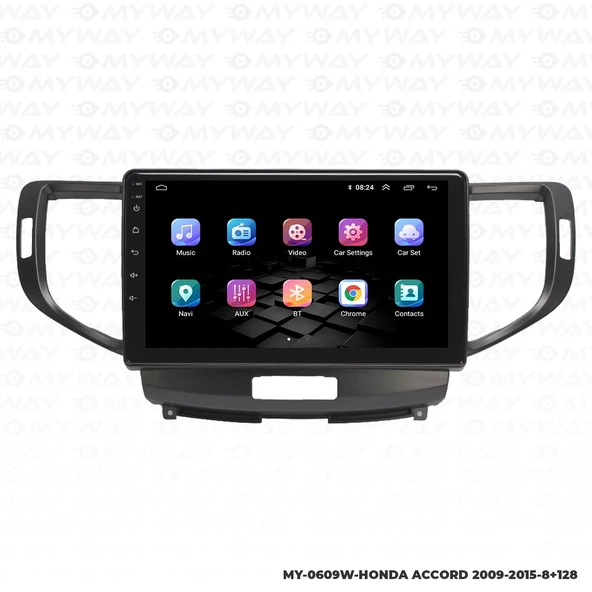 Araç Multimedya Honda Accord Android 12 Carplay 4Gb Ram + 64Gb Hdd 2009-2015 Navigasyon Ekran MYW - Resim 7