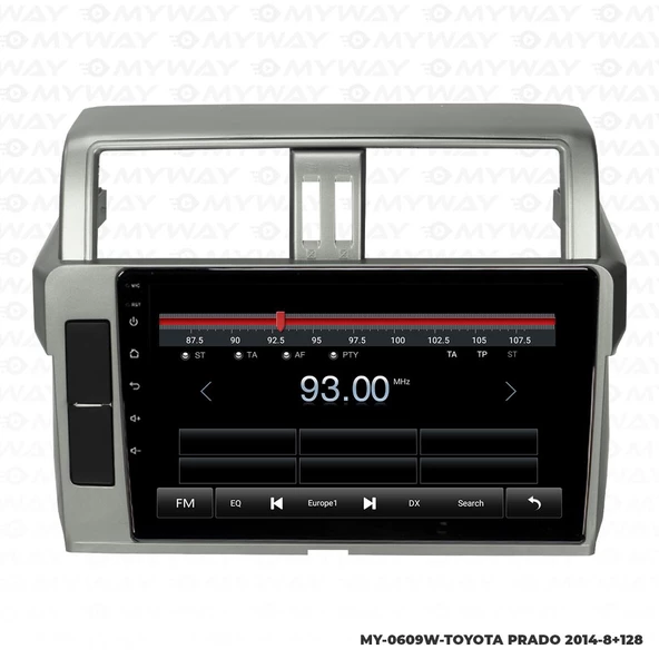 Araç Multimedya Toyota Prado Android 12 Carplay 4Gb Ram + 64Gb Hdd 2014 Navigasyon Ekran MYW - Resim 4