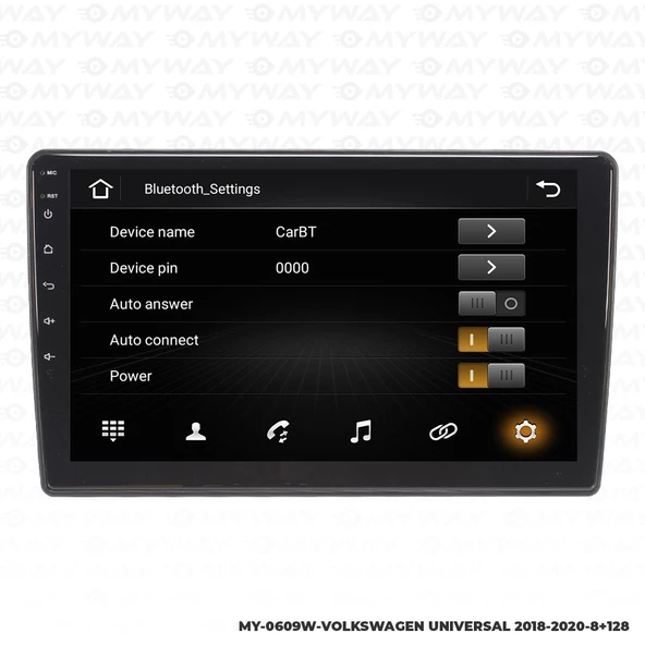 Araç Multimedya Volkswagen Caravelle Android 12 Carplay 4Gb Ram + 64Gb Hdd 2018-2020 Navigasyon Ekran MYW - 3