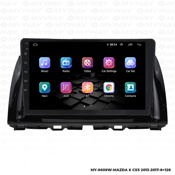 Araç Multimedya Mazda 6 Cx5 Android 12 Carplay 4Gb Ram + 64Gb Hdd Navigasyon Ekran MYW - Resim 7
