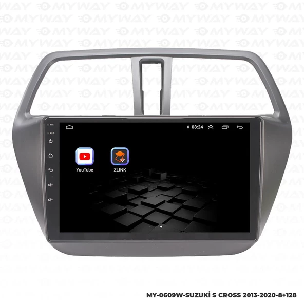 Araç Multimedya Suzuki S Cross Android 12 Carplay 4Gb Ram + 64Gb Hdd Navigasyon Ekran MYW - 5