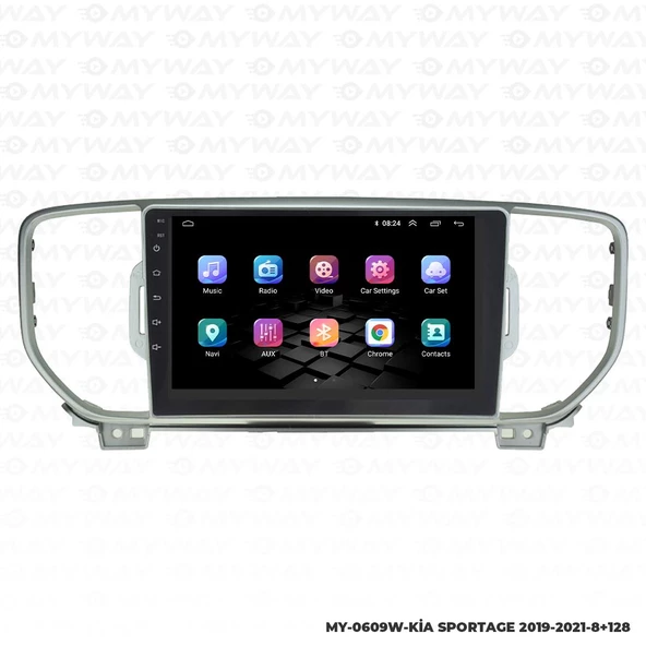 Araç Multimedya Kia Sportage Android 12 Carplay 4Gb Ram + 64Gb Hdd 2019-2021 Navigasyon Ekran MYW - Resim 7