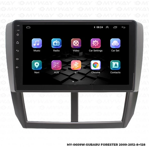 Araç Multimedya Subaru Forester Android 12 Carplay 4Gb Ram + 64Gb Hdd 2009-2012 Navigasyon Ekran MYW - Resim 7