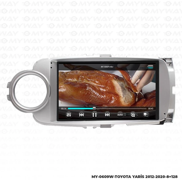 Araç Multimedya Toyota Yaris Android 12 Carplay 4Gb Ram + 64Gb Hdd 2012-2020 Navigasyon Ekran MYW ürün görseli 1