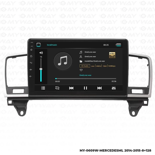 Araç Multimedya Mercedes Ml Android 12 Carplay 4Gb Ram + 64Gb Hdd 2014-2015 Navigasyon Ekran MYW - Resim 2