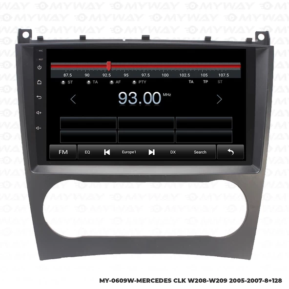 Araç Multimedya Mercedes W208 Android 12 Carplay 4Gb Ram + 64Gb Hdd Navigasyon Ekran MYW - Resim 4