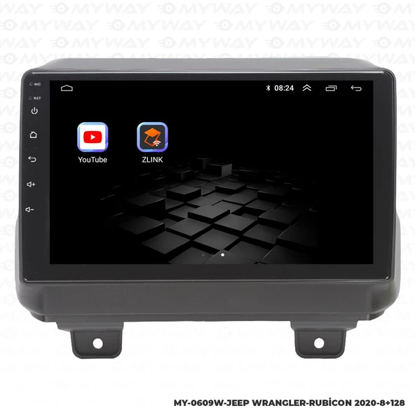 Araç Multimedya Jeep Rubicon Android 12 Carplay 4Gb Ram + 64Gb Hdd Navigasyon Ekran MYW - Resim 5