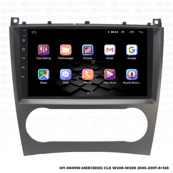 Araç Multimedya Mercedes W208 Android 12 Carplay 4Gb Ram + 64Gb Hdd Navigasyon Ekran MYW - Resim 6