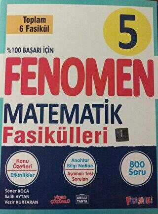 FENOMEN 5.SINIF MATEMATİK FASİKÜLLERİ 6 KİTAP SET