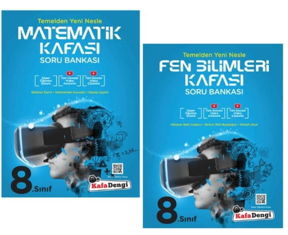 KAFA DENGİ YAYINLARI 8. Sınıf Matematik + Fen Bilimleri Kafası Soru Bankası