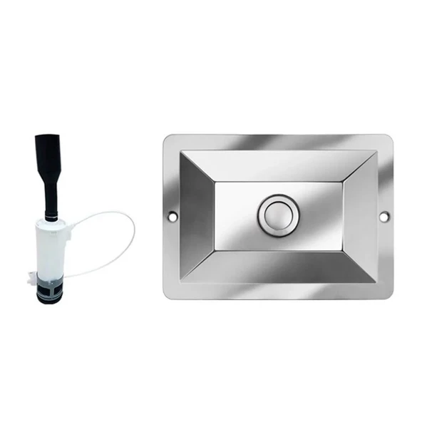 Tema Siamp Gömme Rezervuar Üniversal Değişim Kiti Parlak Krom 12 CM 15012