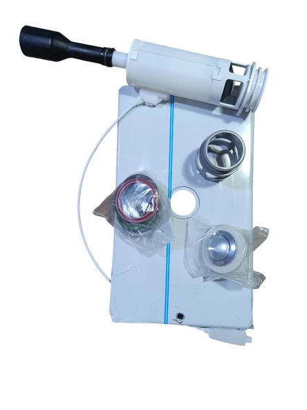 Tema Siamp Gömme Rezervuar Üniversal Değişim Kiti Parlak Krom 12 CM 15012 - 4