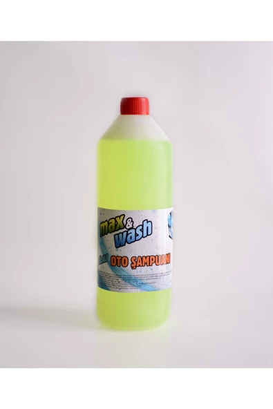 Max&Wash 1 Kg Cilalı Oto Şampuanı -oto Yıkama Köpüğü 1/60 Konsantre Extra Cilalı