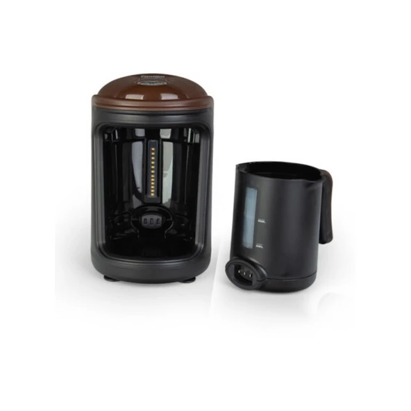 Fantom KS1000 Kahverengi Kahve Saati Türk Kahve Makinesi 5 Fincan Kapasiteli Sağ - Sol El Uyumlu - 4