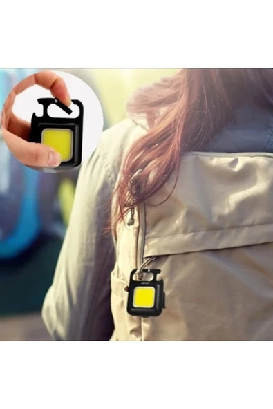 30 Ledli Mıknatıslı Mini Anahtarlık Flash Kamp Lambası - 3