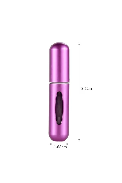 Doldurulabilir Mini Cep Parfüm Şişesi 1 Adet Gümüş - 3