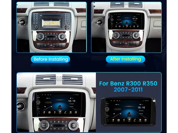 Mercedes R Serisi W251 Android Multimedya Sistemi (2004-2011) 6 GB RAM 64 GB Hafıza 8 Çekirdek Navigatör X-Premium Series - 11