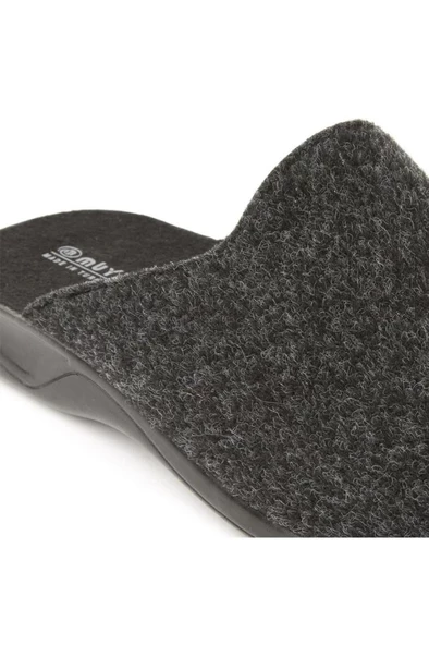Muya Arven 31804-086 Erkek Kışlık Ev Terliği Füme 40-45 - 4