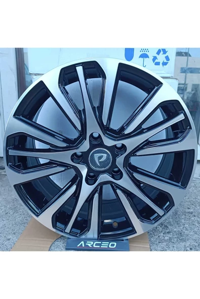 Powcan Jant-7,0X17 5X114,3 17* Et:40 Cb:60,1 Black Machıned Jant-4 Adet