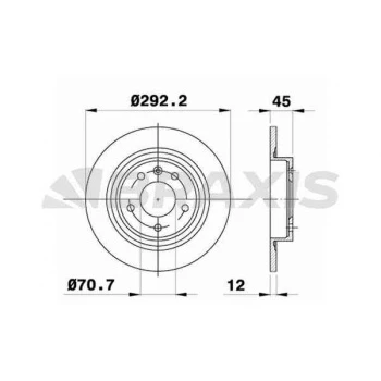 ARKA FREN DISK AYNASI OPEL ASTRA J CASCADA ZAFIRA - BRAXIS AE0233