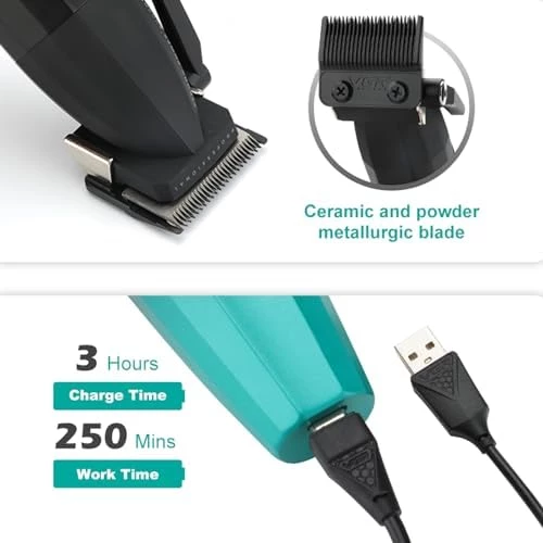 VGR saç kesme profesyonel saç düzeltici elektrikli kesme akülü saç kesme makinesi 9000RPM giyotin Clipper erkekler için V-003 - 2
