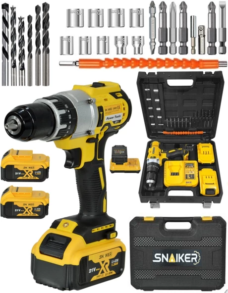 snaiker SNAİKER Yeni Seri DARBELİ13mm 21v 1.3a akülü vidalama